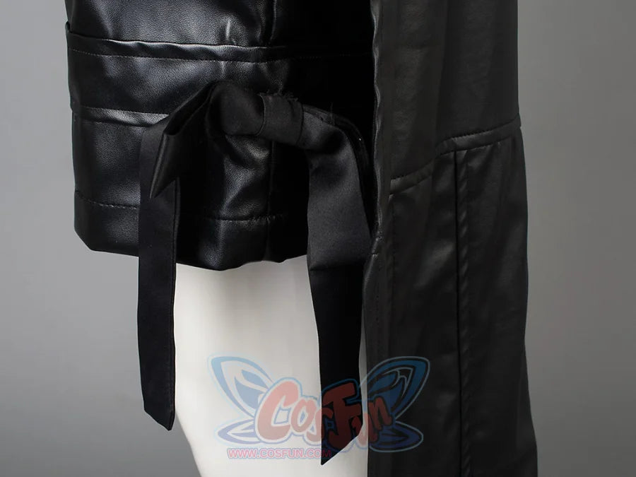 FINAL FANTASY VII FF7 Tifa Lockhart cosplay piece traces quilted horizontal stitching and anchors a fabric bow to the side.