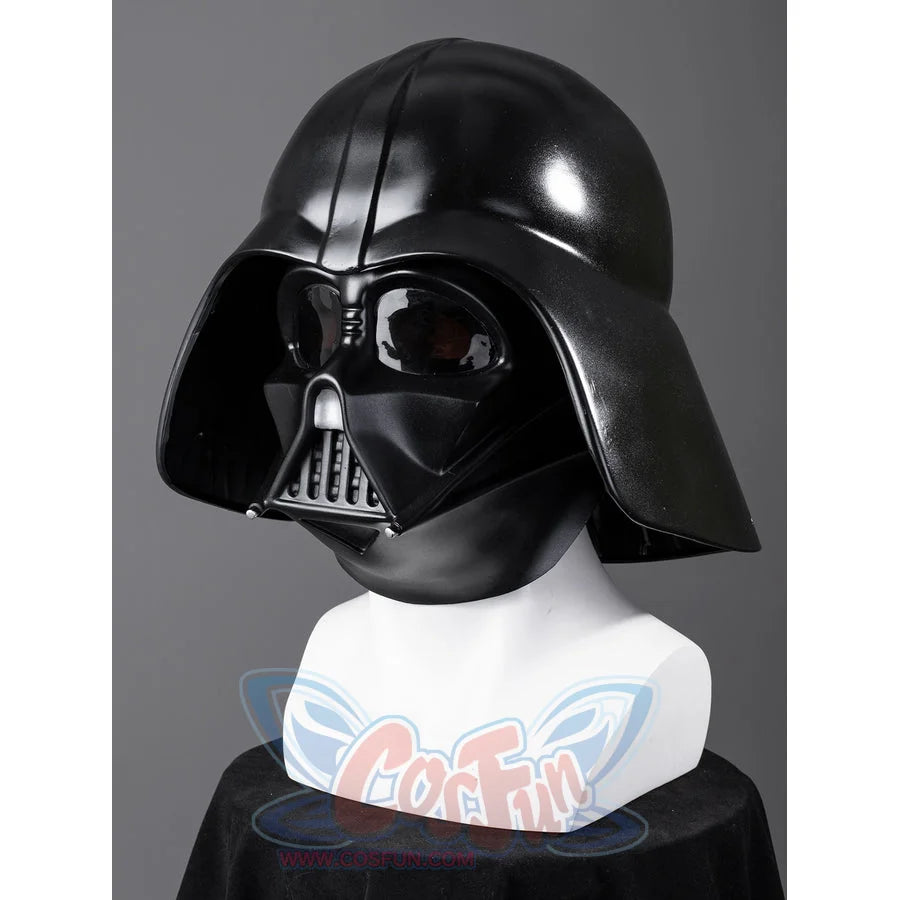 Galactic Saga Darth Vader Anakin cosplay helmet straight front view frames the black eye lenses and grille