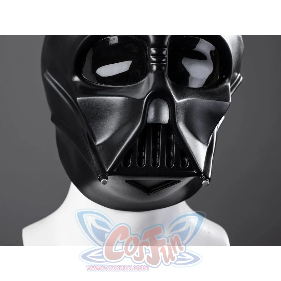 Galactic Saga Darth Vader Anakin cosplay helmet mouthpiece close-up frames glossy eye lenses above the black grille