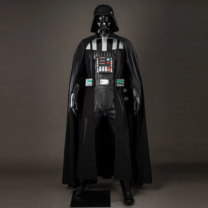 COSFUN Galactic Saga Darth Vader Anakin cosplay costume layers black armor beneath a sweeping cape