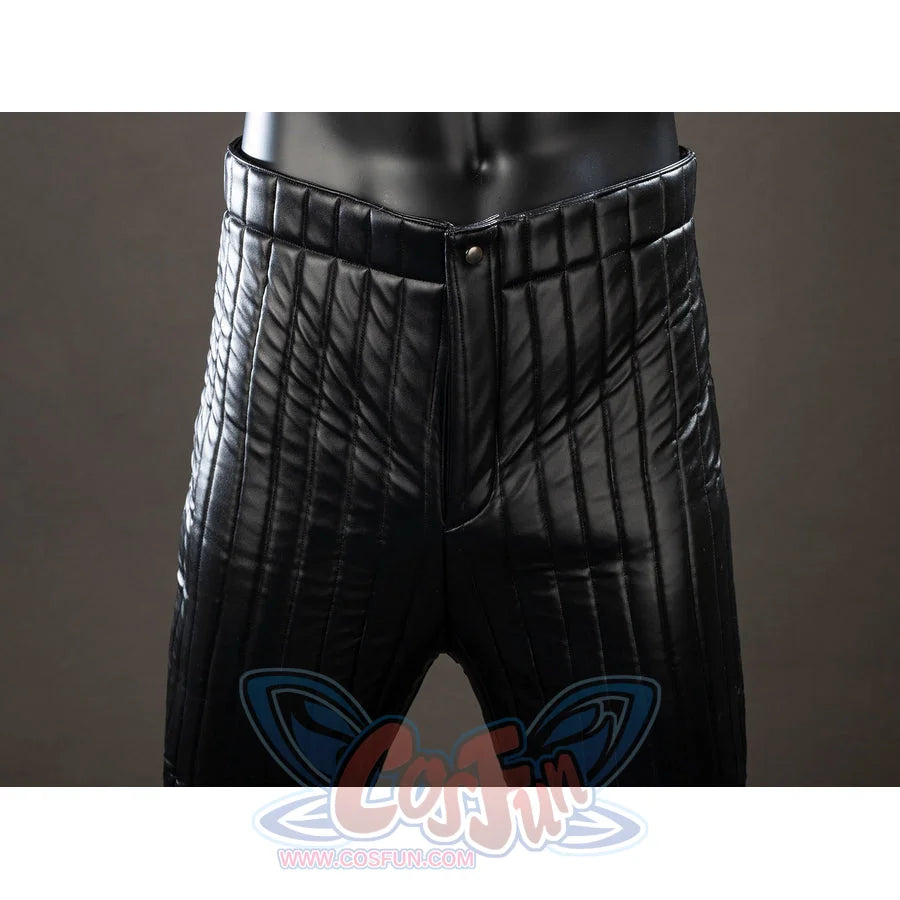 Galactic Saga Darth Vader Anakin cosplay pants waist detail layers ribbed black panels below the front armor plate