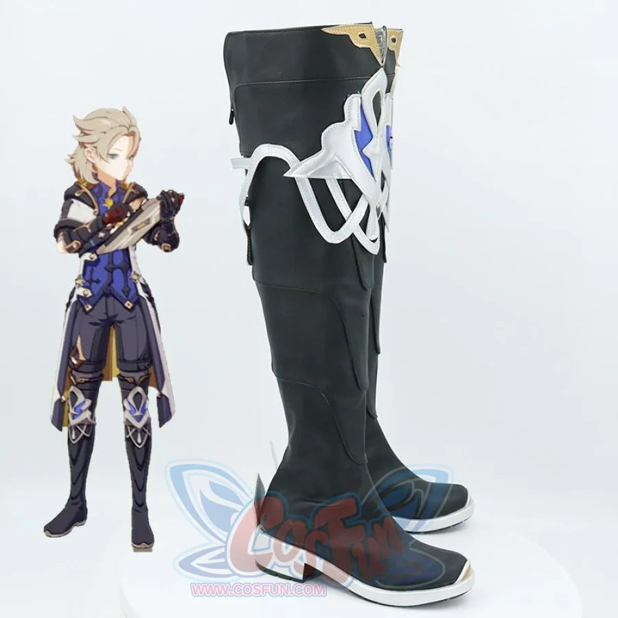 Genshin Impact Albedo Cosplay Shoes Men Boots Mp006329 &amp;