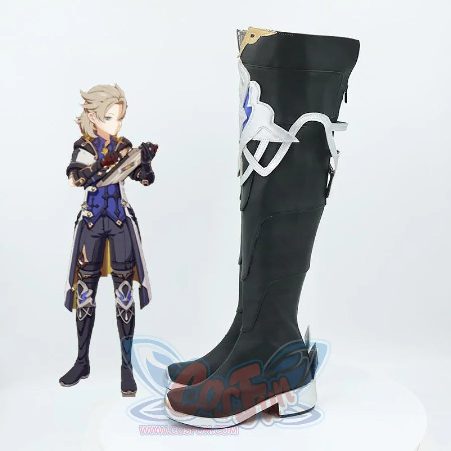 Genshin Impact Albedo Cosplay Shoes Men Boots Mp006329 &amp;