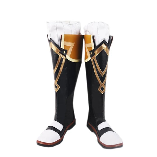 Genshin Impact Bennett Cosplay Shoes Men Boots C00453 #38(24Cm) &