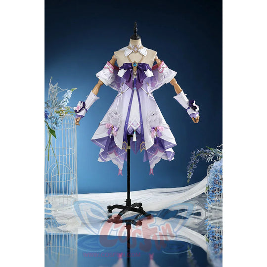Genshin Impact Citlali cosplay costume pairs an off-the-shoulder dress with layered ruffles.