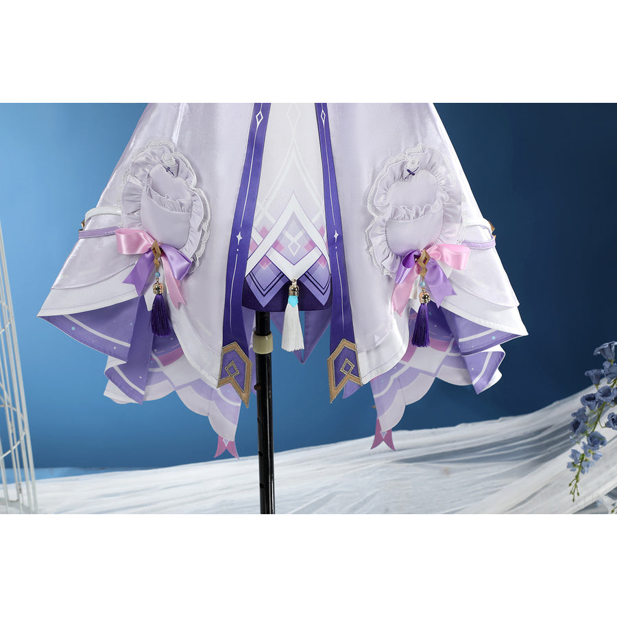 Genshin Impact Citlali cosplay costume skirt with layered ruffles, bows, and tassels.