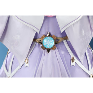 Genshin Impact Citlali cosplay costume pairs a layered white jacket with a detailed gold belt.