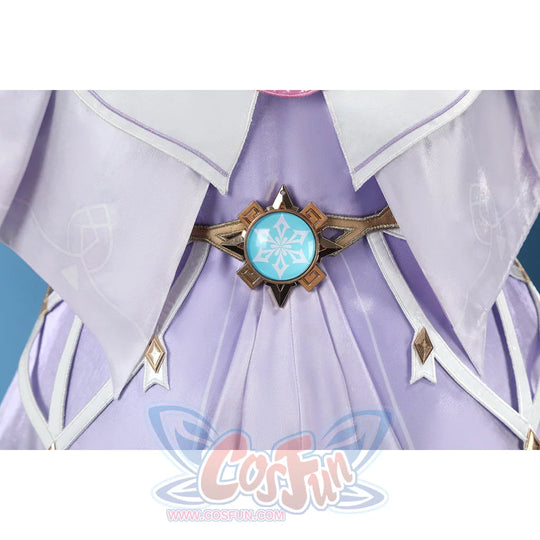 Genshin Impact Citlali cosplay costume pairs a layered white jacket with a detailed gold belt.