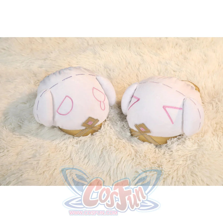 Genshin Impact Citlali cosplay shoes pair in plush fabric with unique pink embroidery.