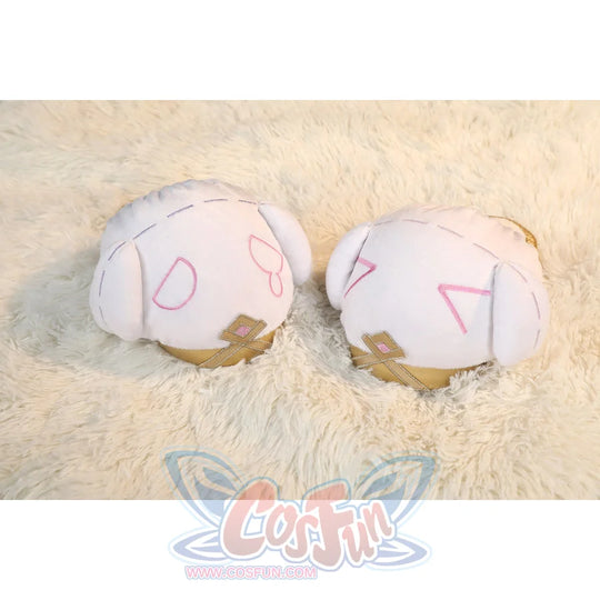 Genshin Impact Citlali cosplay shoes pair in plush fabric with unique pink embroidery.
