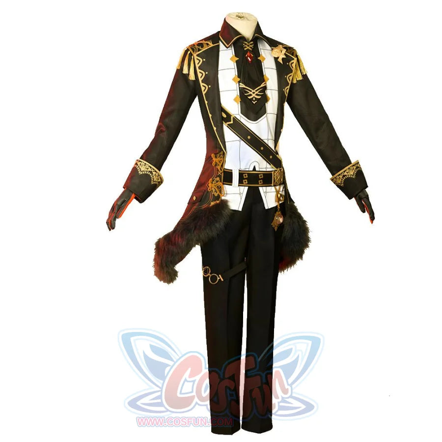 Genshin Impact Diluc Cosplay Costume Brown Version C00350 S Costumes