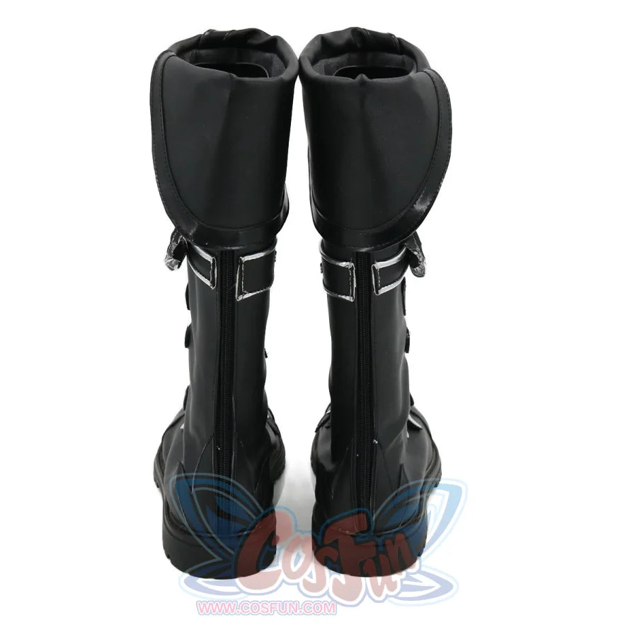 Genshin Impact Diluc Ragnvindr Cosplay Shoes Black Version C00102 &amp; Boots