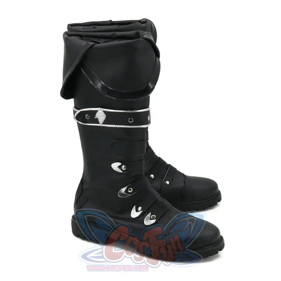 Genshin Impact Diluc Ragnvindr Cosplay Shoes Black Version C00102 &amp; Boots