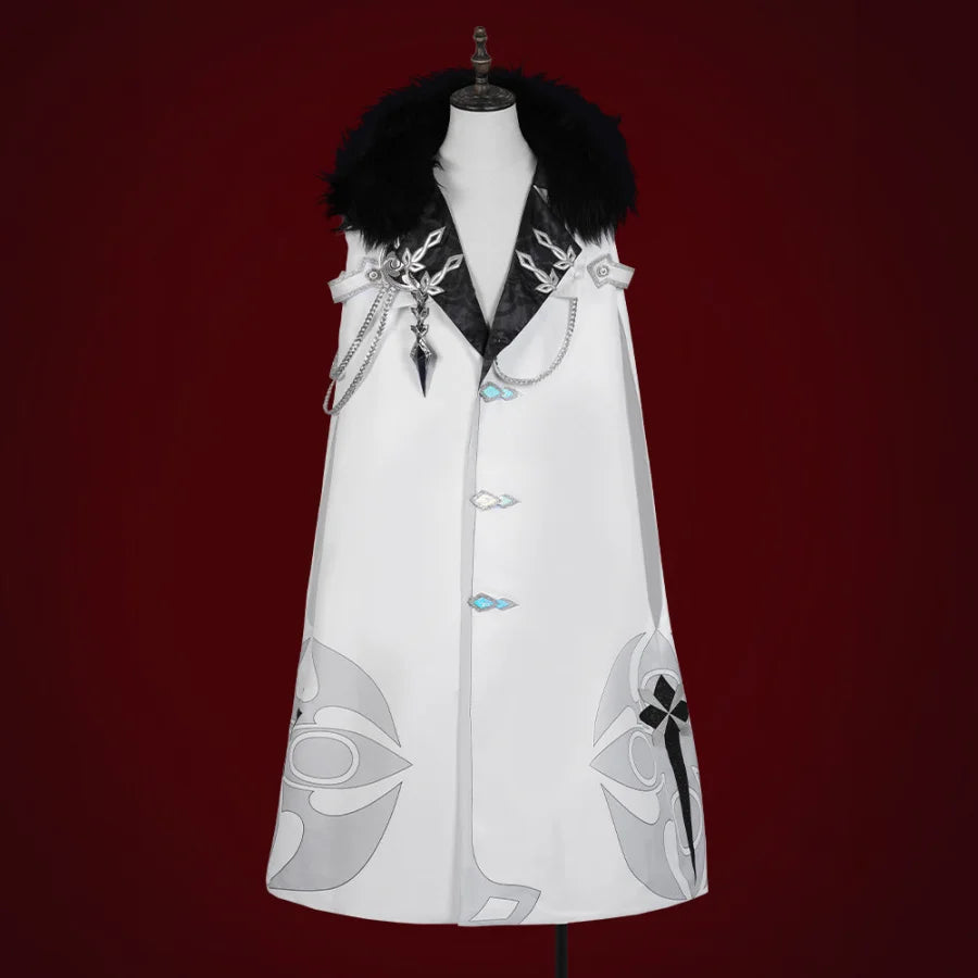 Genshin Impact Fatui Harbinger The Captain Il Capitano Cape Cosplay Costume C07577 A S Costumes