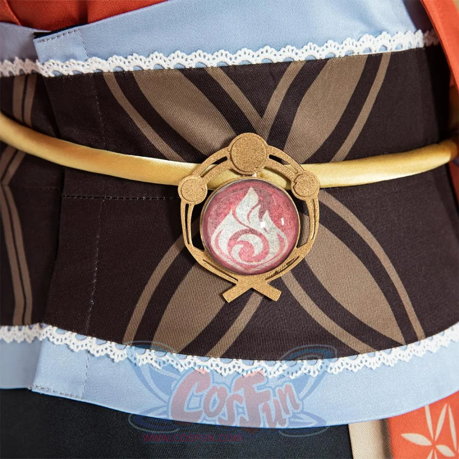 Genshin Impact Frolicking Flames Yoimiya Cosplay Costume C00686 Costumes