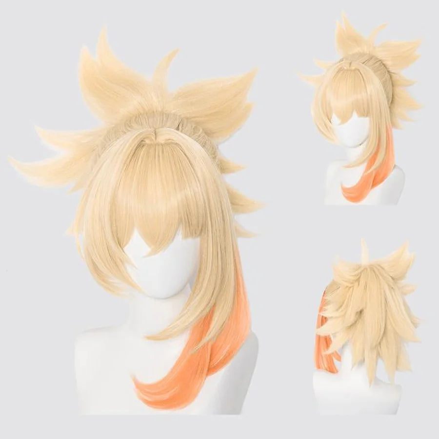 Genshin Impact Frolicking Flames Yoimiya Cosplay Wig C00571 Wigs