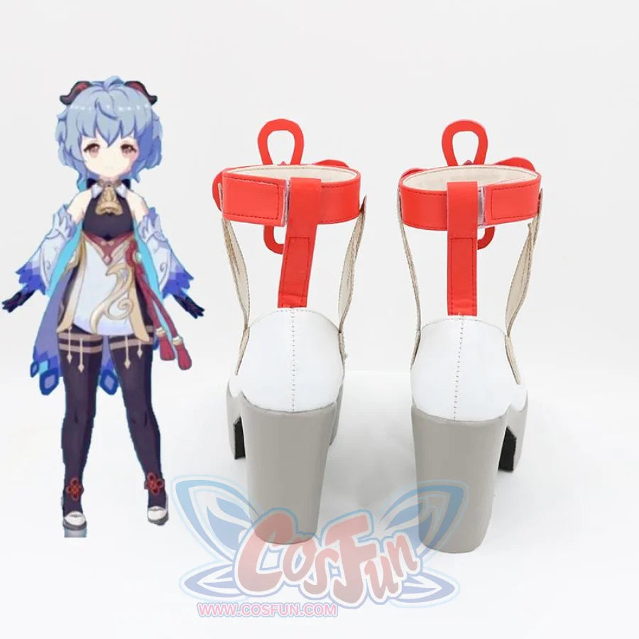 Genshin Impact Ganyu Cosplay Shoes High Heels Mp006336 & Boots