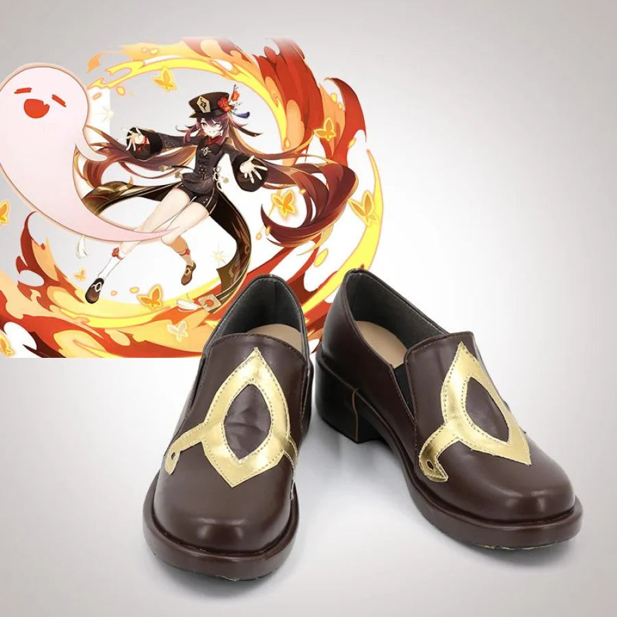 Genshin Impact Hu Tao Cosplay Shoes Women Boots C00381 Eur 35 &amp;