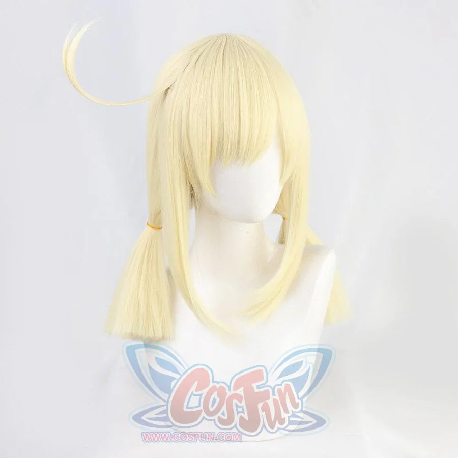 Genshin Impact Klee Pale Blonde Straight Twin Ponytails Cosplay Wigs C00071 Cosplay Wig