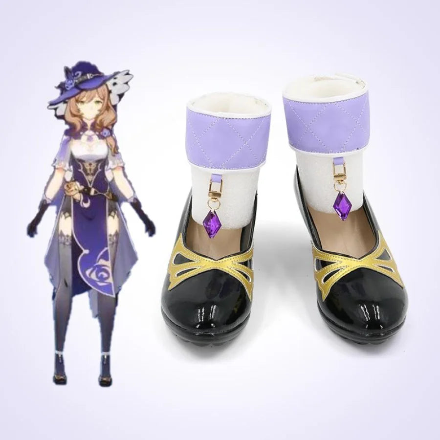 Genshin Impact Lisa Cosplay Shoes High Heels Mp006321 & Boots