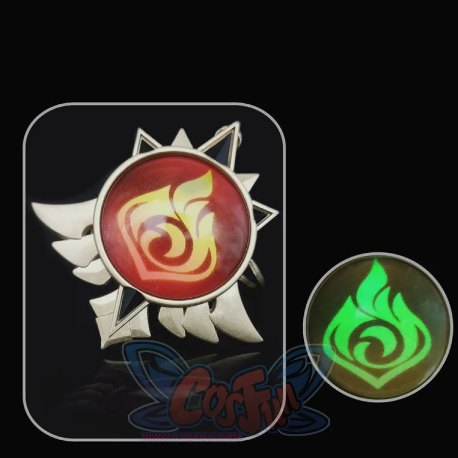 Genshin Impact Mondstadt City Vision Pendants C07182 Pyro Props &amp; Accessories