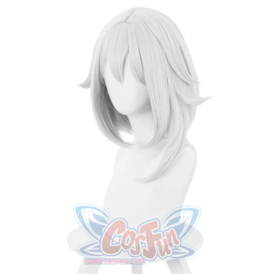 Genshin Impact Paimon Cosplay Wig Silver Hair C00414 One Size Cosplay