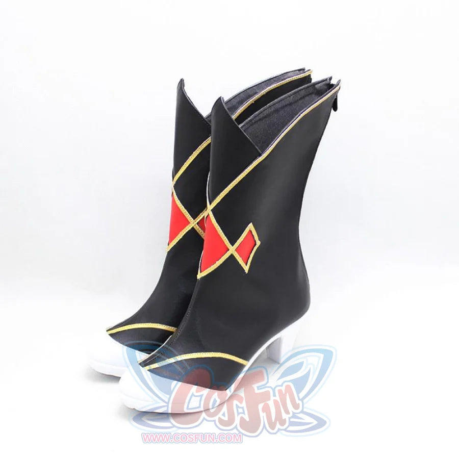 Genshin Impact Rosaria Cosplay Shoes Women Boots C00384 #35(22.5Cm) &
