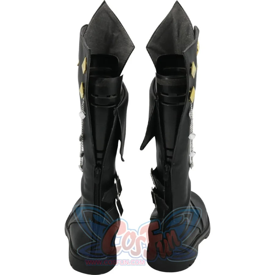 Genshin Impact Tartaglia Cosplay Shoes Mens Boots C00152 Eur 35 &
