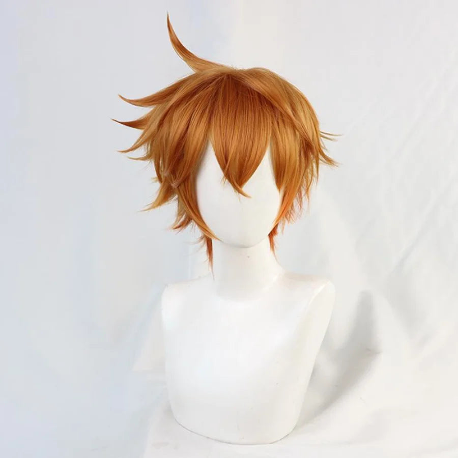 Genshin Impact Tartaglia Cosplay Wig Brown Gradient C00417 One Size Cosplay