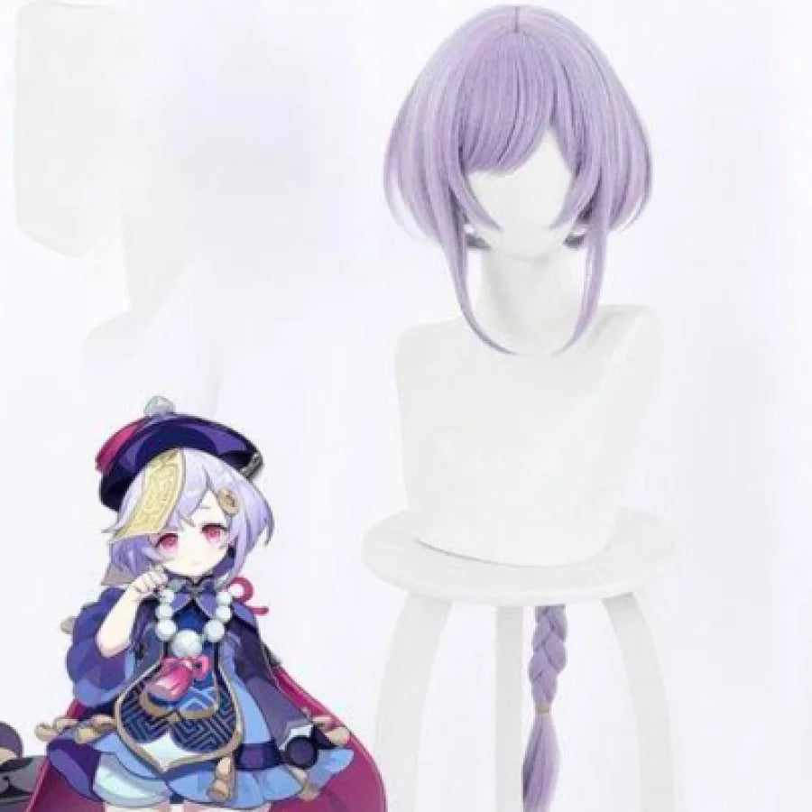 Genshin Impact The Same Style Of Qiqi Cosplay Wig C00035 Wigs