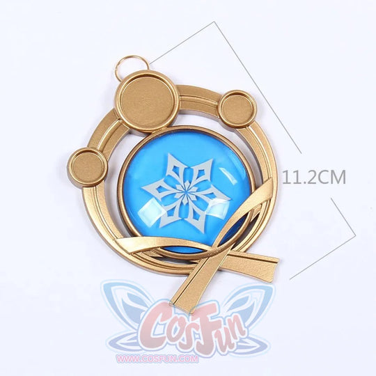 Genshin Impact Trinket Eye Of God Pendants C00446 Cryo Props & Accessories