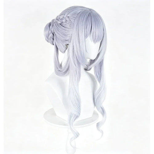 Genshin Impact Tsaritsa Cosplay Wig Long Aqua Blue Braided Hair N10156