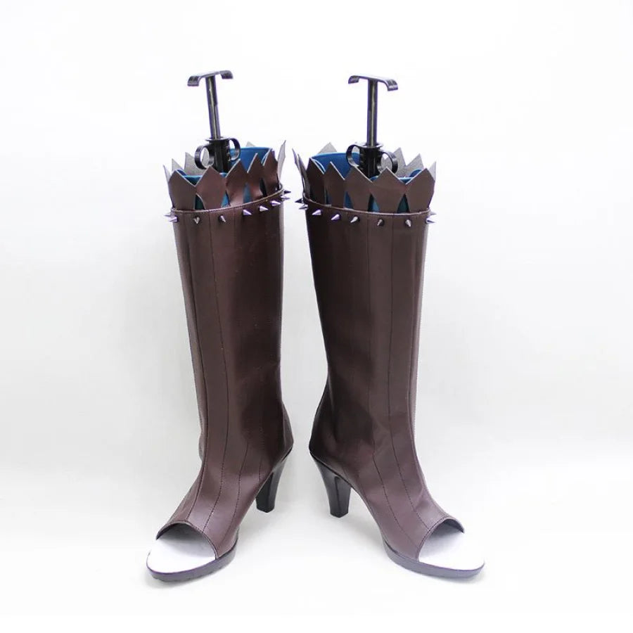 Genshin Impact Xinyan Cosplay Shoes High-Heeled Boots C00454 #35(22.5Cm) &