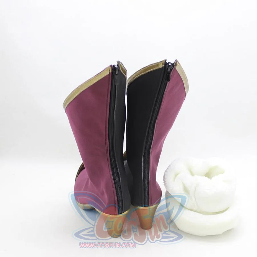 Genshin Impact Yan Fei Cosplay Shoes High-Heeled Boots C00449 #35(22.5Cm) &