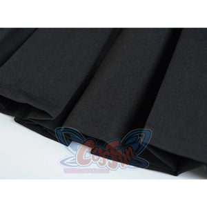 Ghost Girl Darkness Punk Shoulder Strap Pleated Skirt J40390