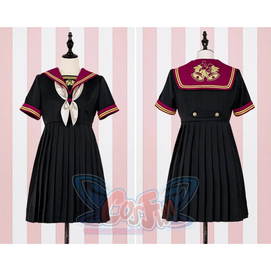 Golden Bell Jk School Uniform Dress Mp005881 Short Sleeve / S