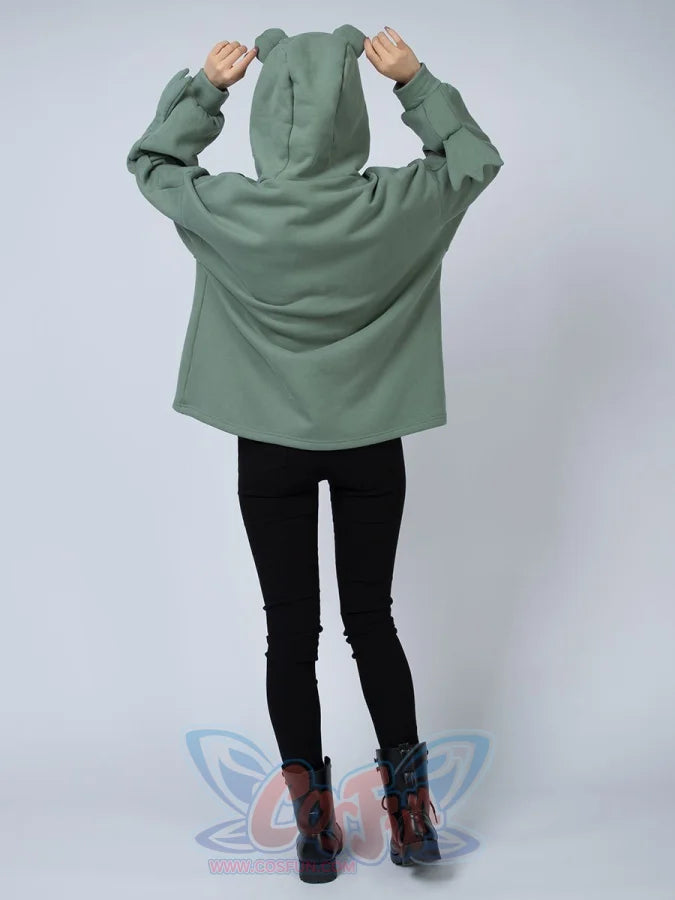 Green Froggy Give My Princess Oversized Hoodie Coat C00064 Hoodie
