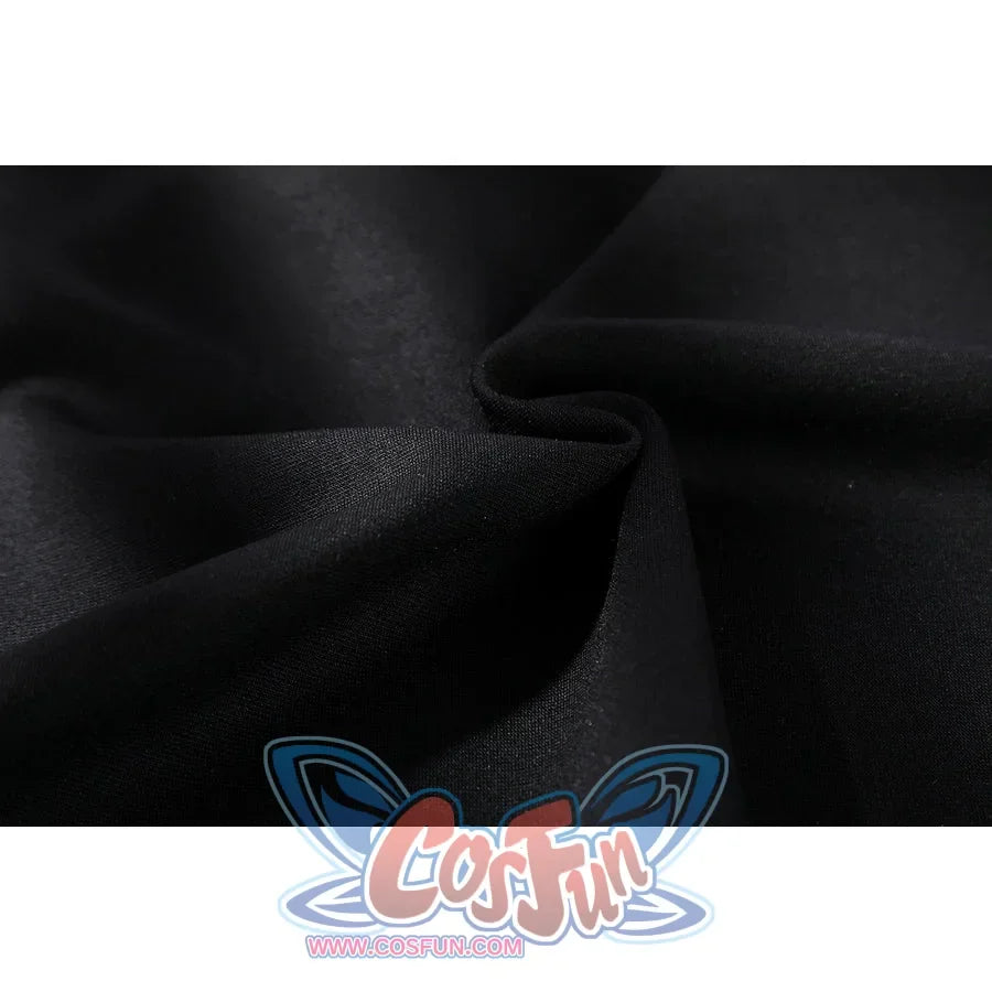 Green Lantern Guy Gardner cosplay black fabric swatch shows a soft matte texture for the bodysuit