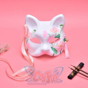 Hand Made Pulp Japanese Ancient Folk Fox Mask Cosplay Props C00222 & Accessories
