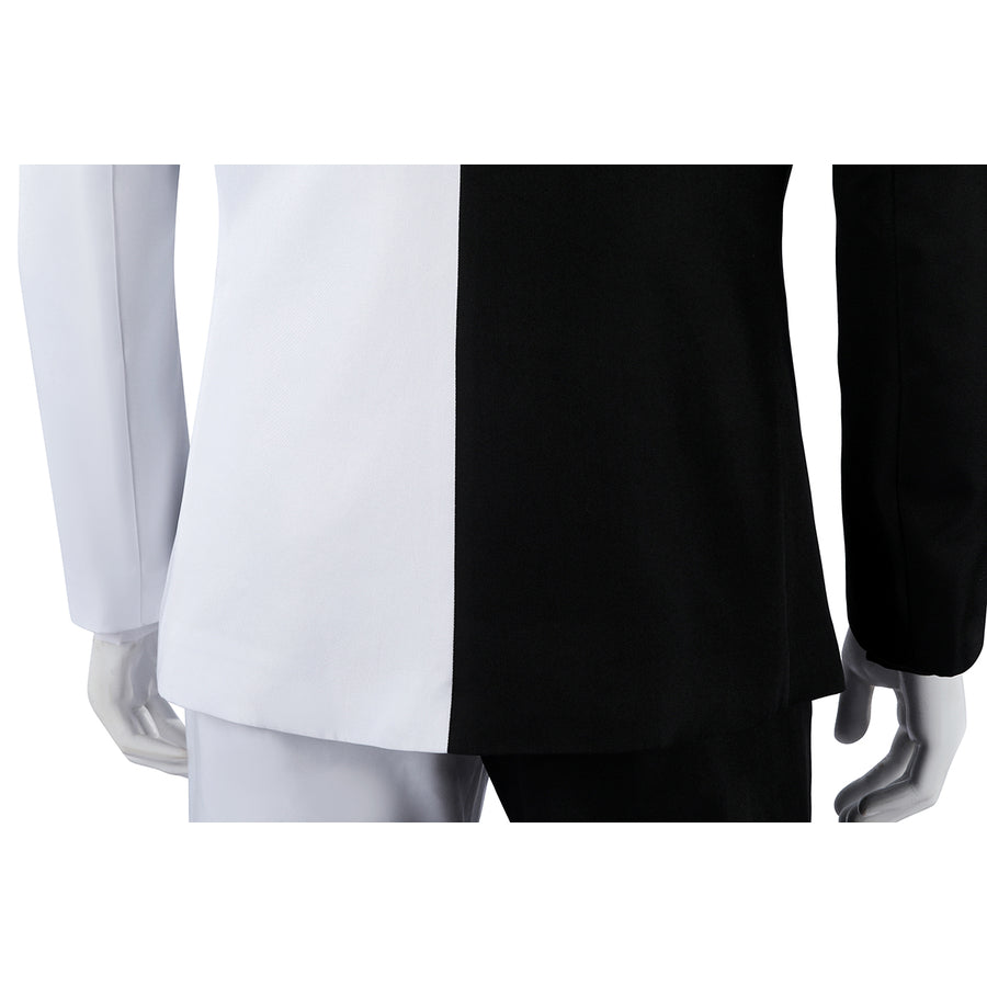 Harvey Dent Two-Face cosplay back waist detail sets split jacket panels above the trousers.
