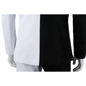 Harvey Dent Two-Face cosplay back waist detail sets split jacket panels above the trousers.