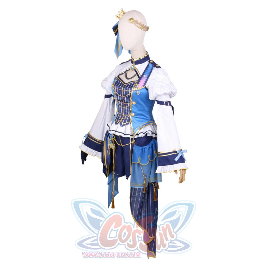 Hololive Virtual Youtuber Hoshimachi Suisei Playing Song Clothes Cosplay Costume C02016 Women / Xs