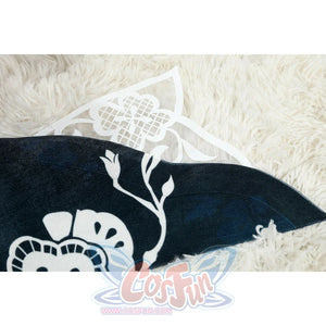 Honkai: Star Rail Ruan Mei cosplay costume flat-lay bodice detail centers the gold cutout trim and blossom accent.