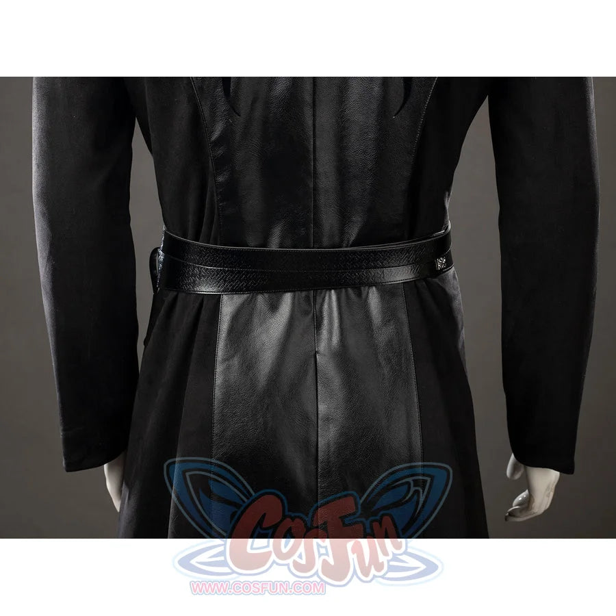 House of the Dragon Daemon Targaryen cosplay robe back waist detail cinches the black skirt beneath twin belts