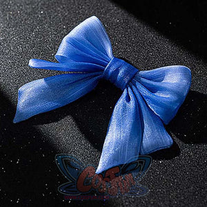 Identity V Truth & Inference Grace cosplay neck bow detail gathers sheer blue loops for the costume set.