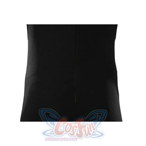 Invincible Mark Grayson cosplay costume black vest back panel with a central vertical seam.