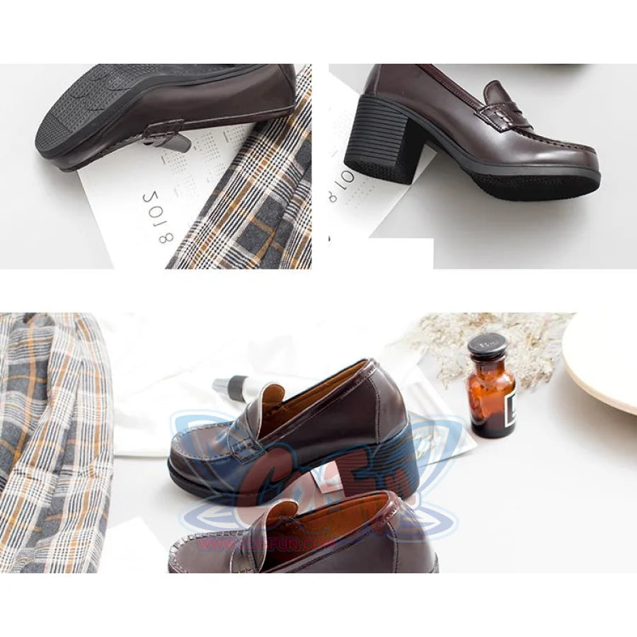 Jk Campus Faux Leather Heeled Shoes