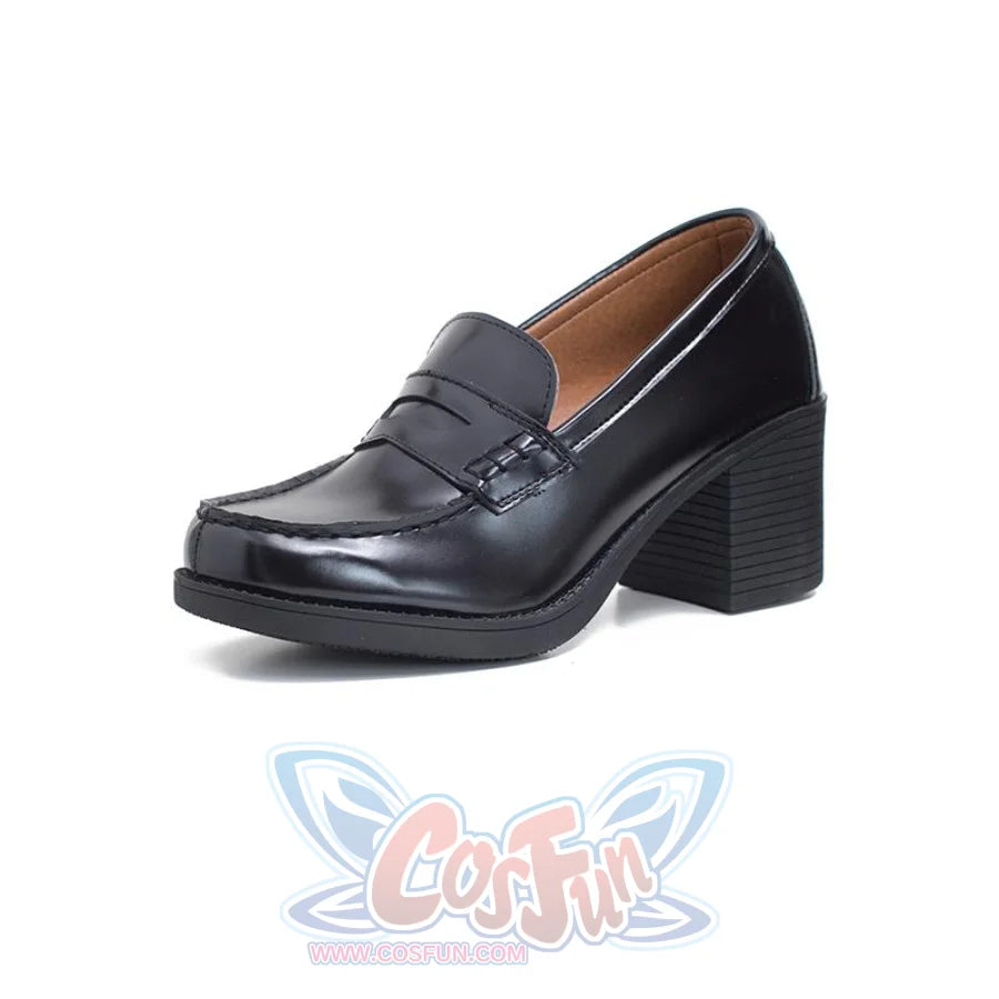 Jk Campus Faux Leather Heeled Shoes