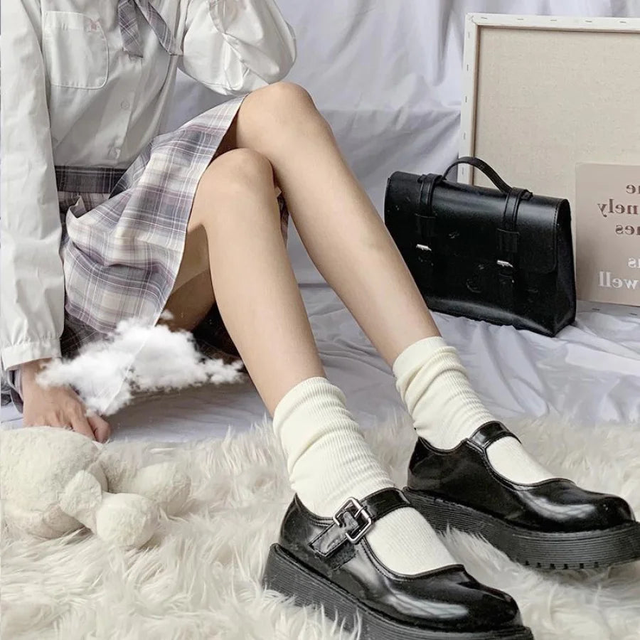 Jk Socks Cotton Crew Kawaii Srockings Stockings&amp;socks