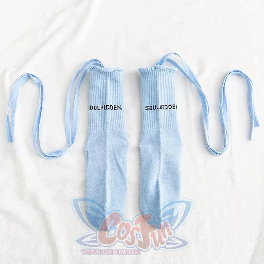 Jk Socks Tied Strip Thin Summer Kawaii Stockings&amp;socks